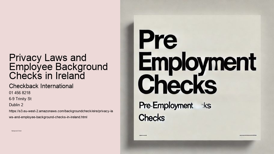 Privacy Laws and Employee Background Checks in Ireland