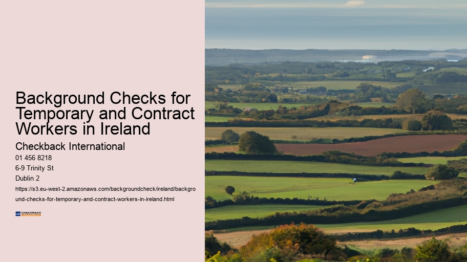 Background Checks for Temporary and Contract Workers in Ireland