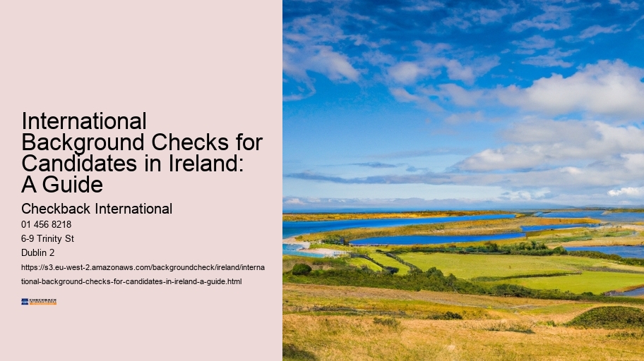 International Background Checks for Candidates in Ireland: A Guide