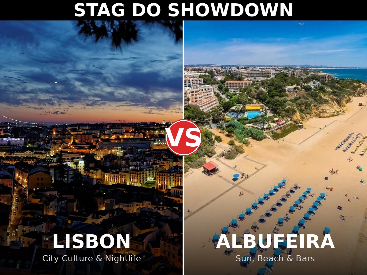 Lisbon vs Albufeira Stag Do 2026: Which Should You Choose?
