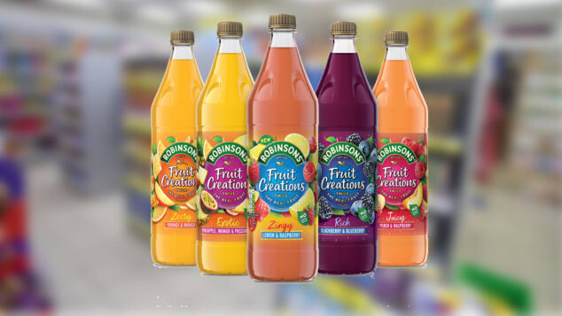 robinsons fruit creations lemon & raspberry