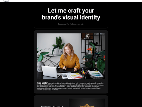 Logo Design Proposal for Freelancers