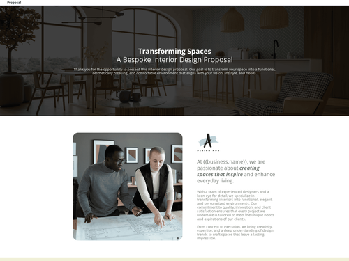 Interior Design Proposal