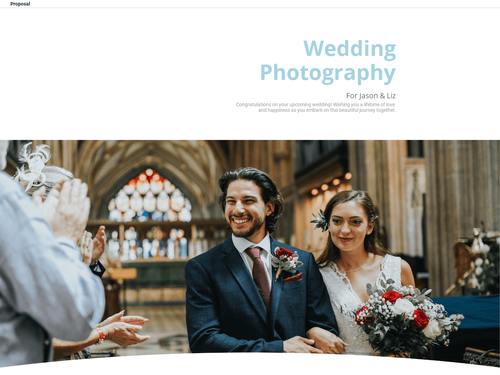 Wedding Photography Proposal