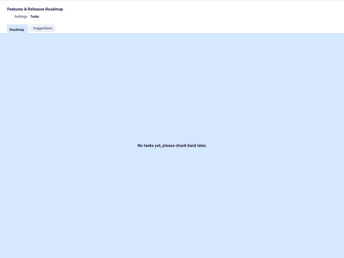 Features & Releases Roadmap