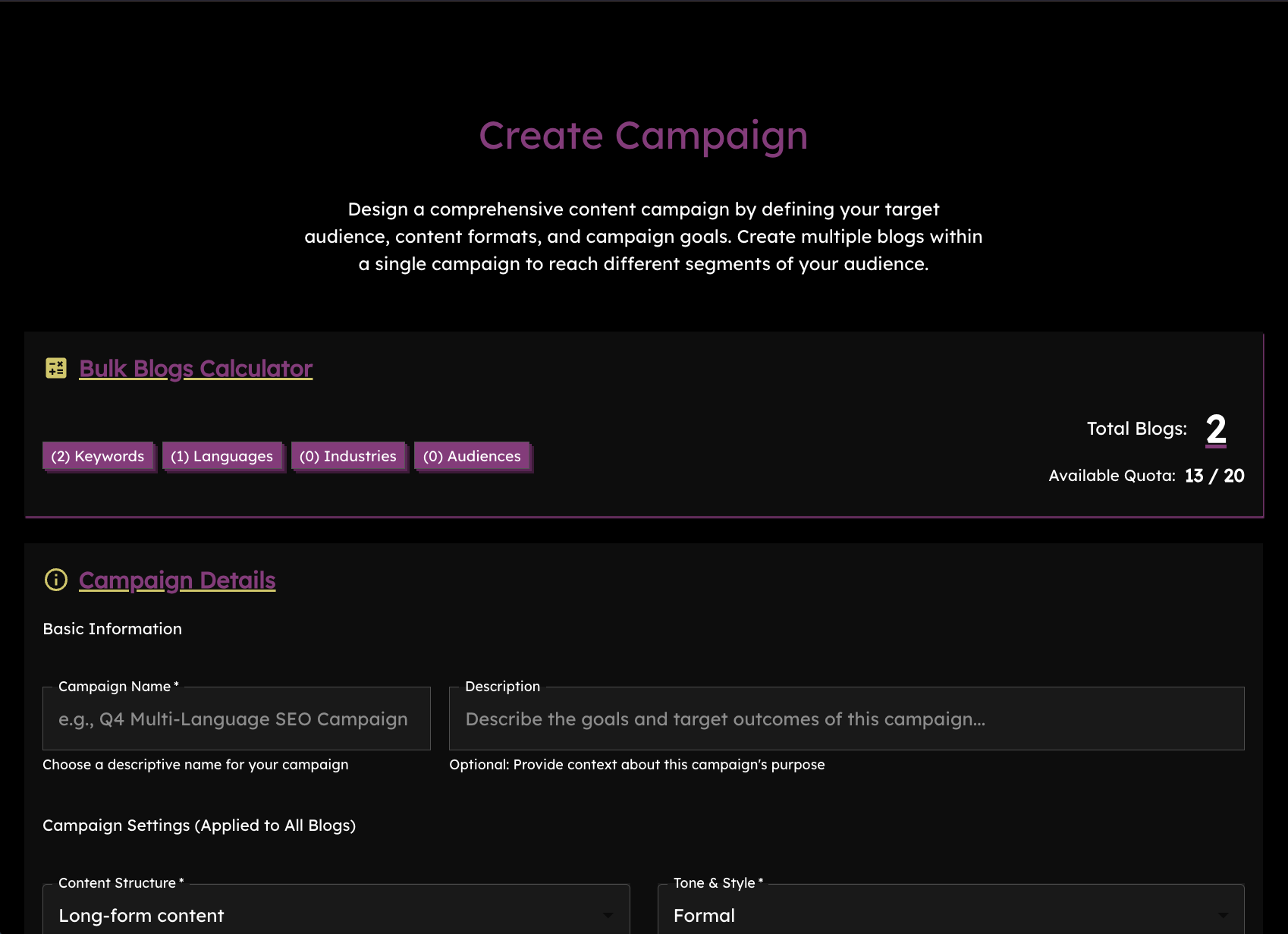 Create Campaign Image