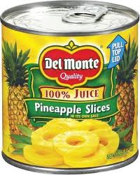 DEL MONTE 435G PINEAPPLE SLICES IN JUICE