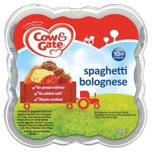 COW & GATE 230G STEAM PLATE SPAGHETTI BOLOGNESE
