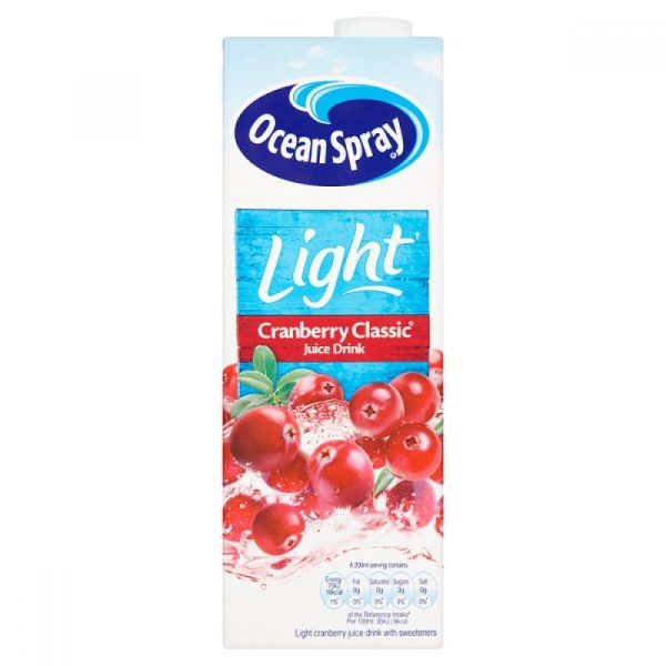 OCEAN SPRAY 1LTR - CRANBERRY CLASSIC LIGHT