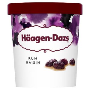 HAAGEN DAZS RUM RAISIN 460ML