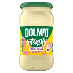 DOLMIO INTENSIFY CREAMY GARLIC & BLACK PEPPER SAUCE 390G