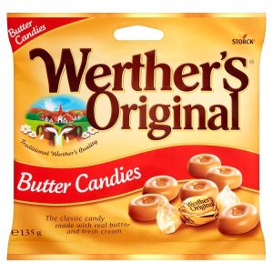 WERTHERS ORIGINAL BUTTER CANDIES BAG 15X135G