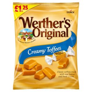 WERTHERS CREAMY TOFFEES PMP £1.25