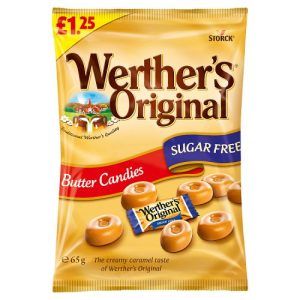 WERTHERS SUGAR FREE BUTTER CANDIES PMP £1.25