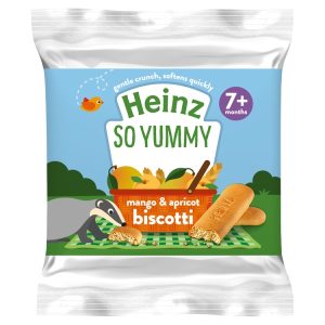 HEINZ BISCOTTI 60G MANGO & APRICOT