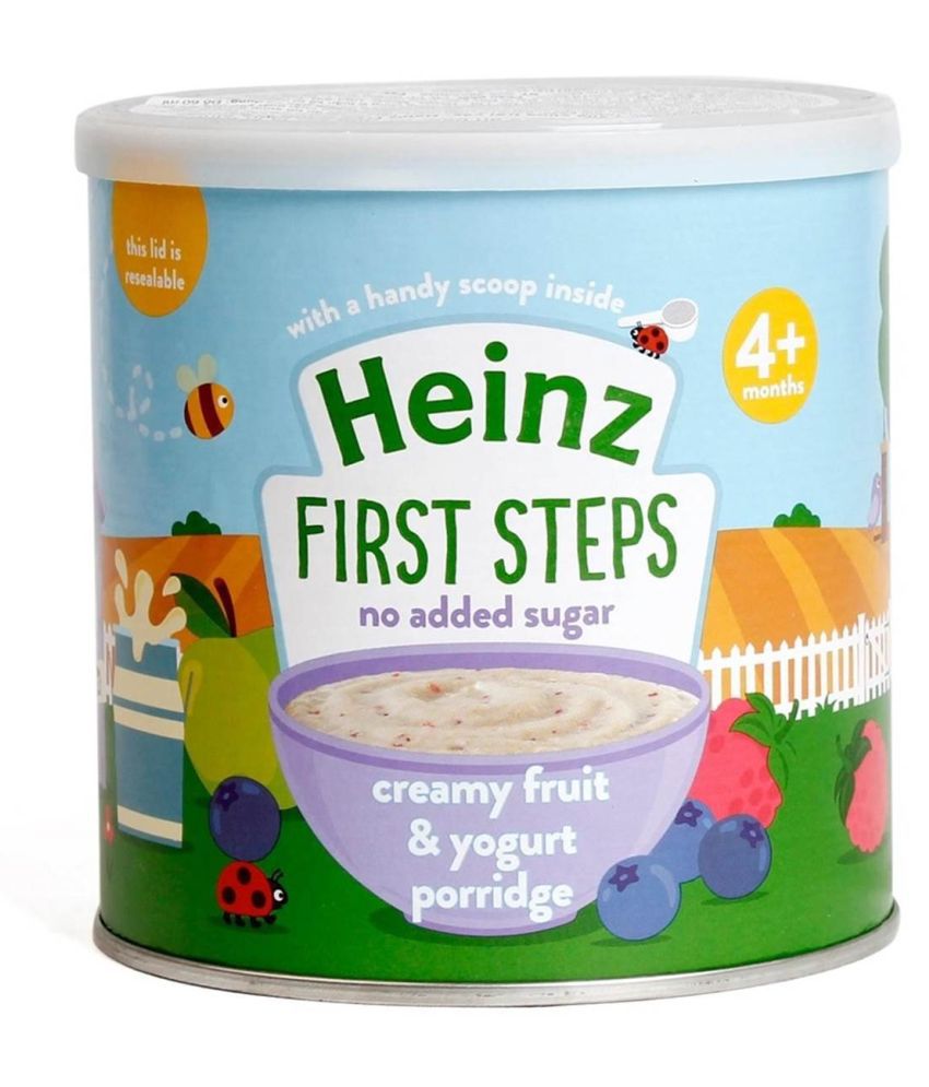 HEINZ 220G CREAMY FRUIT & YOGURT PORRIDGE
