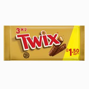 MARS MP 3PK - TWIX SNACKSIZE TWIN 3PK PMP £1.50 120G