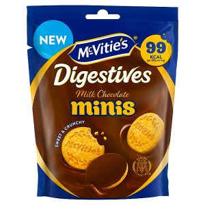 MCVITIES CHOCOLATE DIGESTIVE MINIS SHARING POUCH BISCUITS, 80G
