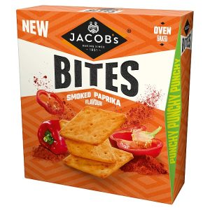 JACOBS BITES SMOKED PAPRIKA CRACKERS 125G