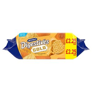 MCVITIES GOLD CHOCOLATE DIGESTIVE BISCUITS 232G PMP £2.25