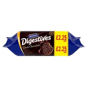 MCVITIES DARK CHOCOLATE DIGESTIVE BISCUITS 266G PMP £2.25