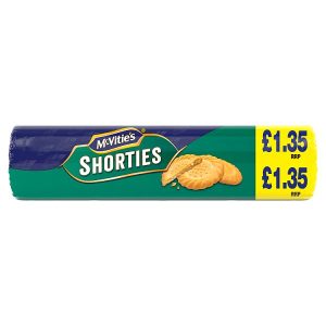 MCVITIES SHORTIES BISCUITS PMP £1.35 300G