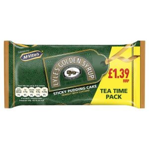 MCVITIES LYLES GOLDEN SYRUP STICKY PUDDING CAKE PMP £1.39