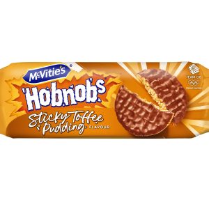MCVITIES HOBNOBS STICKY TOFFEE PUDDING FLAVOUR BISCUITS 262G