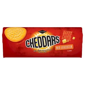 JACOBS CHEDDARS RED LEICESTER FLAVOUR CHEESE BISCUITS 150G