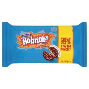 MCVITIES HOBNOBS THE OATY ONE MILK CHOCOLATE BISCUITS TWIN PACK 2X262G, 524G
