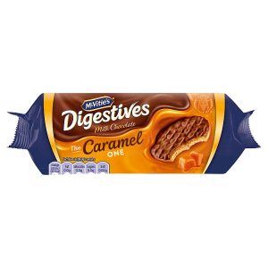 MCVITIES MILK CHOCOLATE DIGESTIVE BISCUITS THE CARAMEL ONE 250G