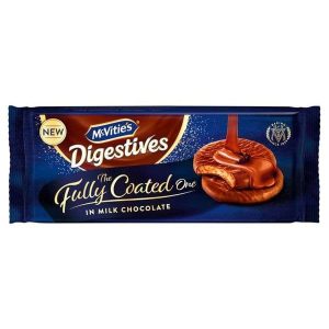 MCVITIES DIGESTIVES BISCUITS THE FULLY COATED ONE IN MILK CHOCOLATE 158G