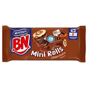 MCVITIES BN CHOCOLATE MINI ROLLS CAKE BARS MULTIPACK 5X21.8G, 109G