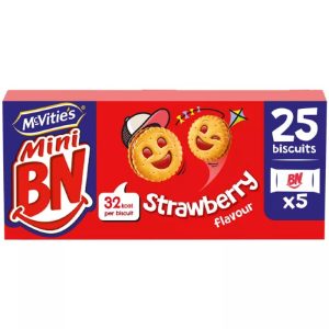 MCVITIES BN STRAWBERRY FALVOUR BISCUITS 285G