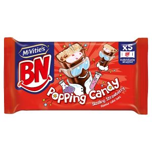 MCVITIES BN POPPING CANDY STRAWBERRY CAKE BARS MULTIPACK 5X26G, 130G