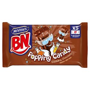 MCVITIES BN POPPING CANDY CHOCOLATE CAKE BARS MULTIPACK 5X26G, 130G