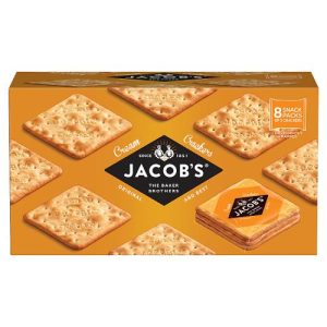 JACOBS CREAM CRACKER MULTIPACK 8 SNACK PACKS 185G