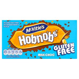 MCVITIES GLUTEN FREE HOBNOBS MILK CHOCOLATE BISCUITS 150G