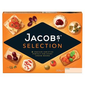 JACOBS BISCUITS FOR CHEESE 8 VARIETY ASSORTMENT 300G