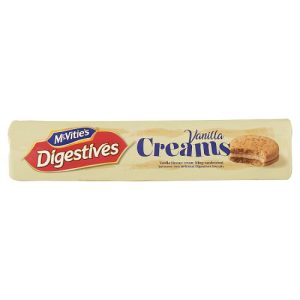 MCVITIES DIGESTIVES CREAMS VANILLA BISCUITS 168G