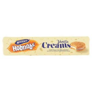 MCVITIES HOBNOBS VANILLA CREAMS BISCUITS 160G