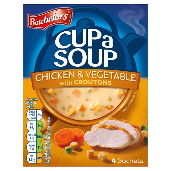 BATCHELORS CUP A SOUP CHICKEN & VEG 9/110G