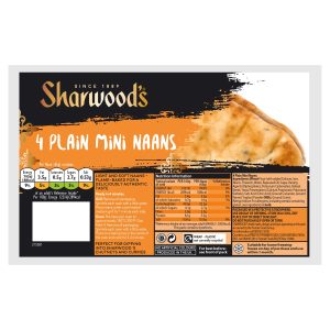 SHARWOODS MINI PLAIN NAAN 4S 8/260G
