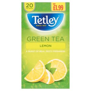 TETLEY GREEN LEMON TEA PMP £ 1.99 20