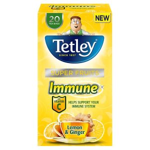 TETLEY SUPER FRUITS LEMON & GINGER 20S