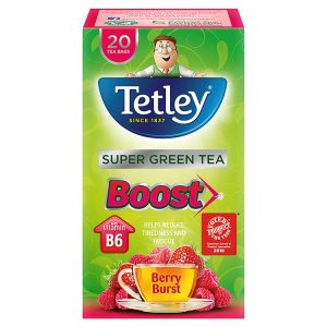 TETLEY SUPER GREEN BOOST STRAWBERRY & RASPBERRY