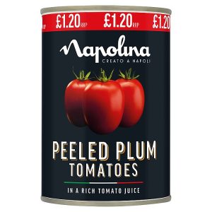 NAPOLINA 400G PLUM TOMATOES PMP £1.20