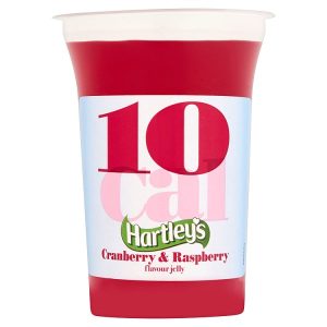 HARTLEYS 175G 10CAL CRANBERRY & RASPBERRY JELLY POT READY TO EAT