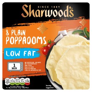 SHARWOODS MICROWAVABLE CTE POPPADOM 12/94G