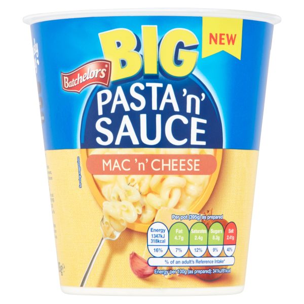 BATCHELORS PASTA N SAUCE BIG POT MAC & CHEESE 4/85G